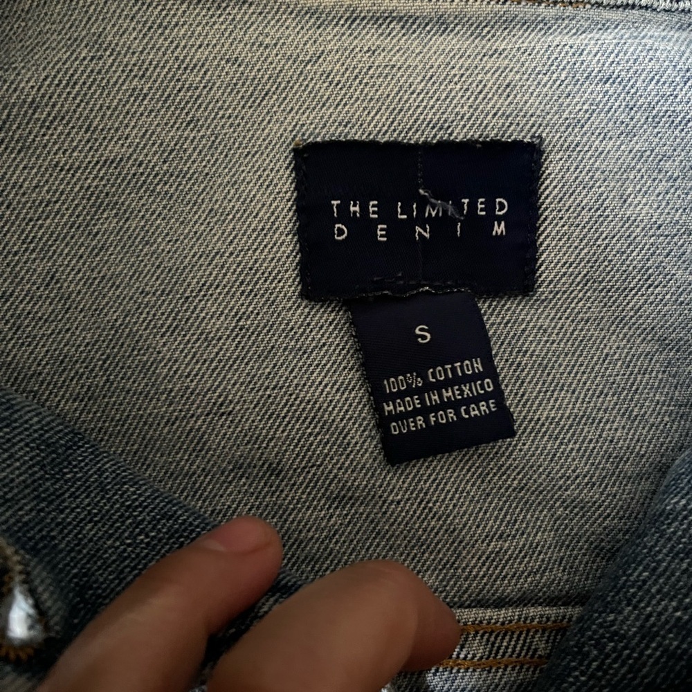 The Limited Light Blue Denim Jacket small vintage y2k 90s - Picture 2 of 4